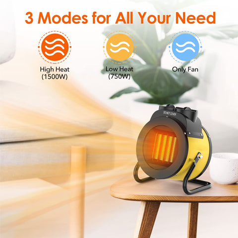 1500W/750W Portable Electric Heater