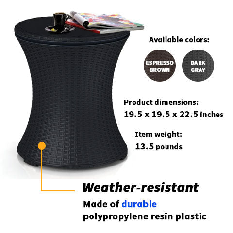 2-in-1 Convertible Patio Table