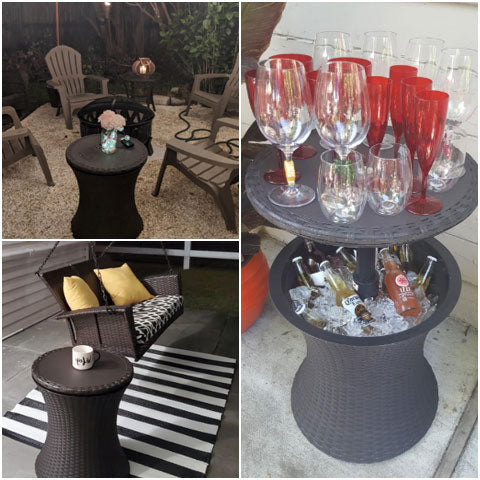 2-in-1 Convertible Patio Table