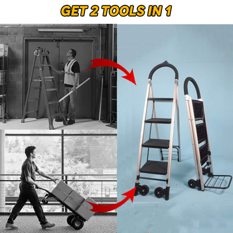 2-in-1 Hand Truck Ladder