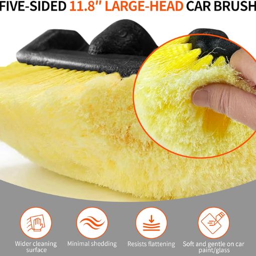 20FT Reach Telescopic Flow-Thru Car Washing Brush