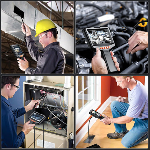 4.3" Dual-Lens Inspection Borescope Camera