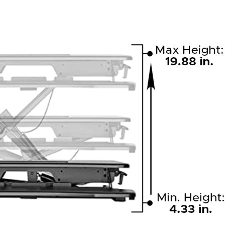 32" Adjustable Standing Desk Riser