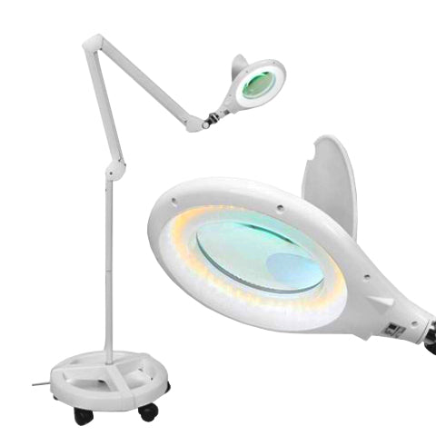 2-in-1 LED Magnifying Floor Lamp
