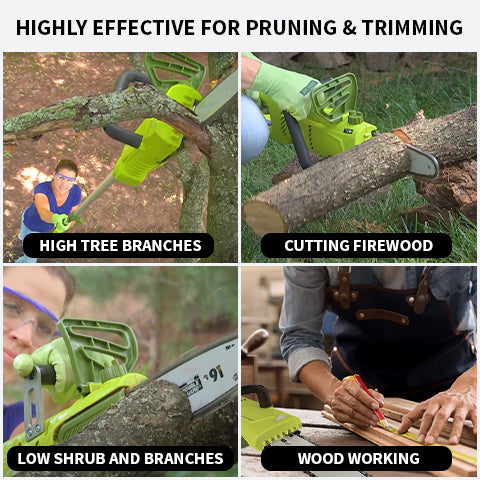 2-in-1 Electric Chain Saw & Pole Saw