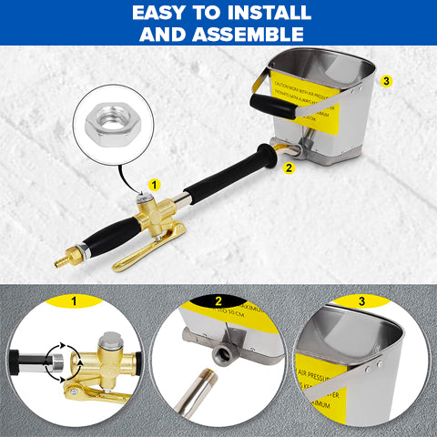 6 Bar Jet Wall Stucco and Cement Sprayer