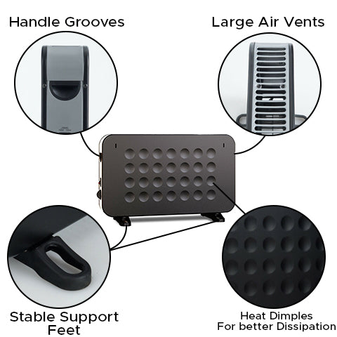 1500W Portable Wall Mounted Heater