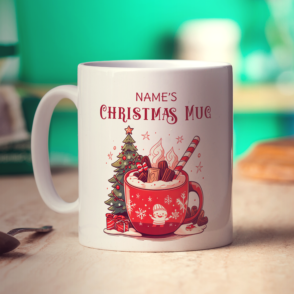 Christmas Hot Chocolate Name Mug