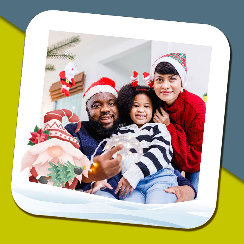 Christmas Gnome Name and Photo Mug