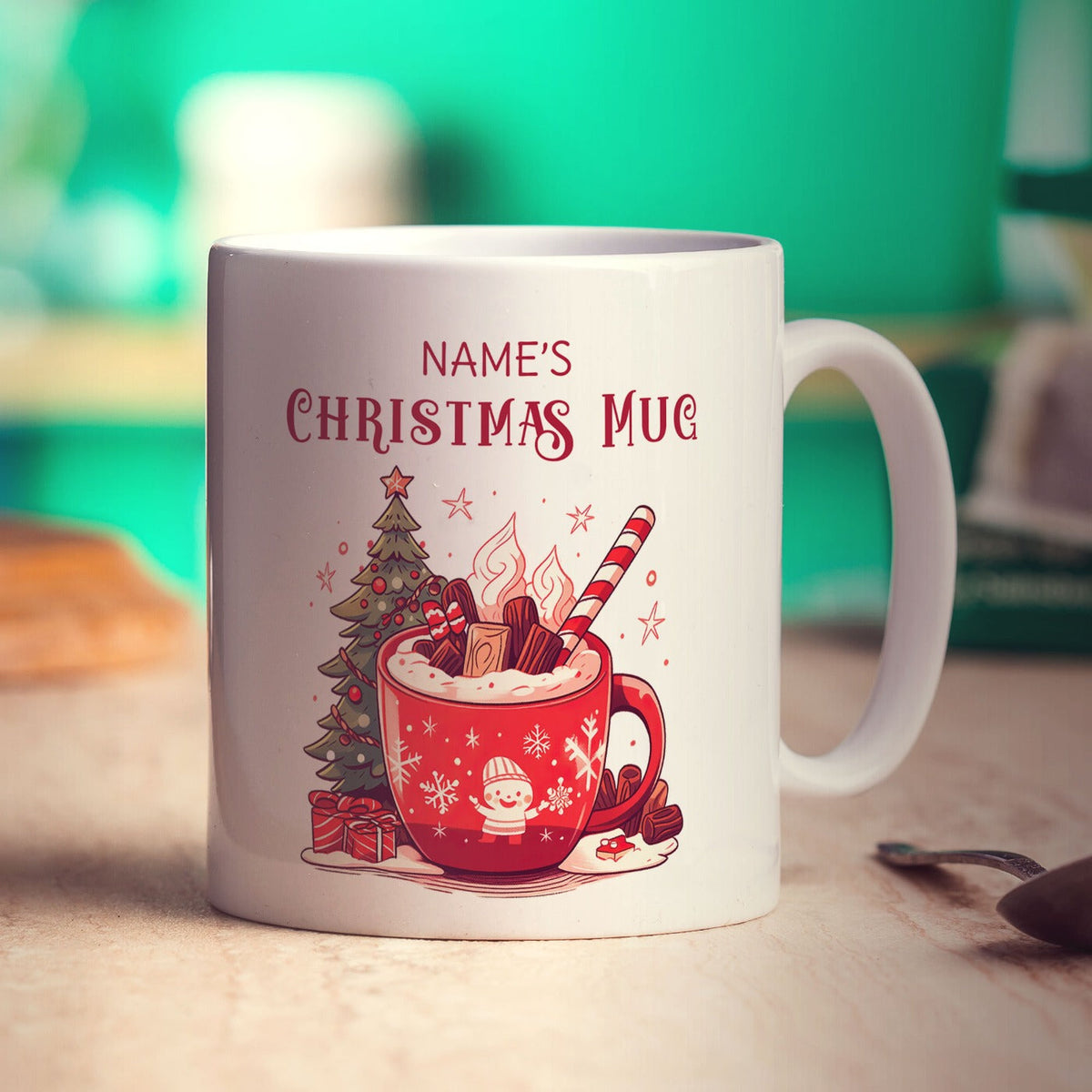 Christmas Hot Chocolate Name Mug