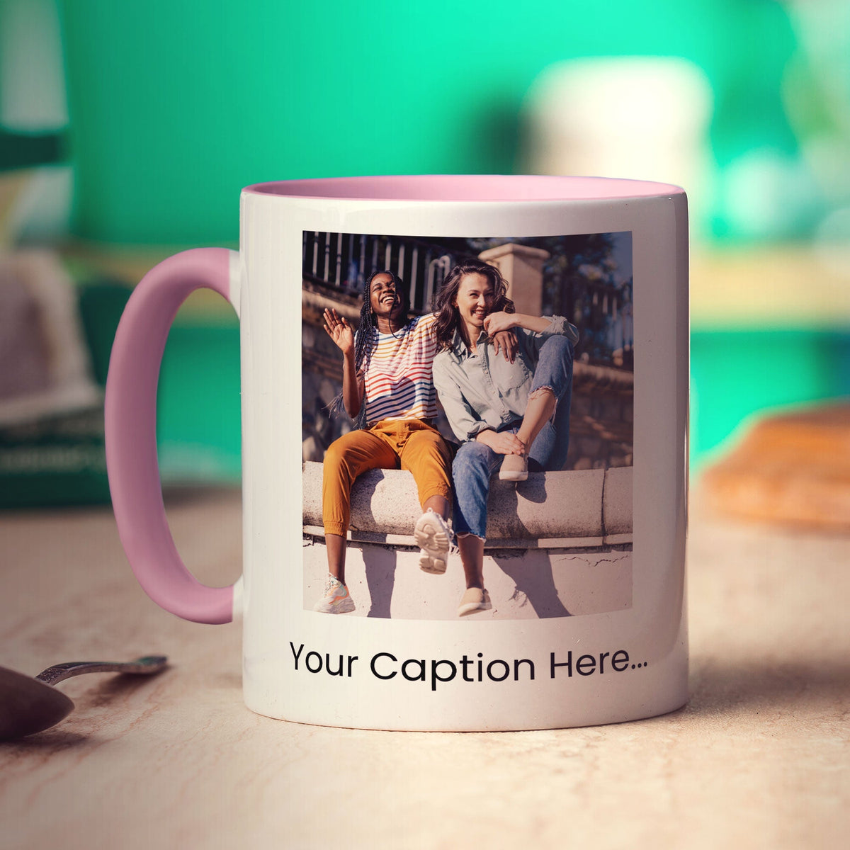 Double Sided Photo and Caption Mug